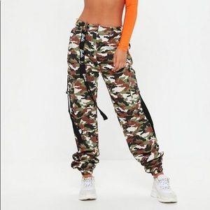 Barbie x Missguided Khaki Logo Camo Combat Pants